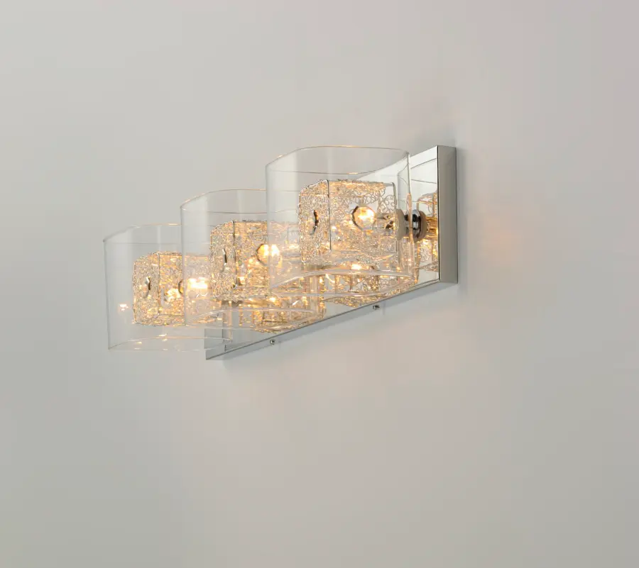 Gem 3-Light Bath Vanity in Polished Chrome - Image 4
