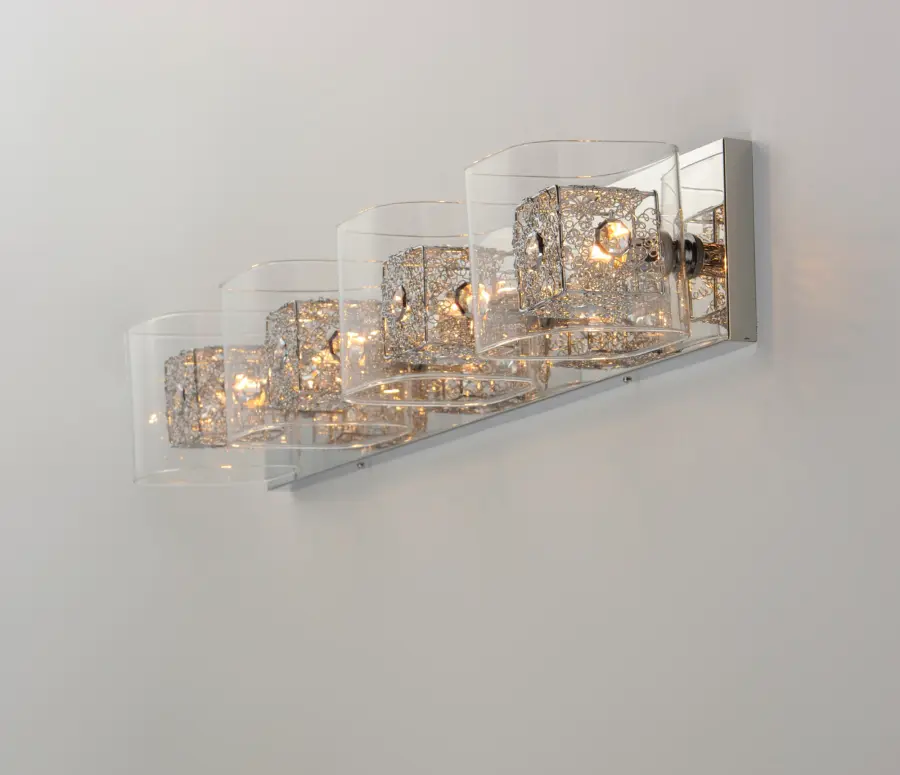 Gem 4-Light Bath Vanity in Polished Chrome - Image 2