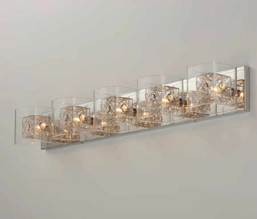 Gem 5-Light Bath Vanity in Polished Chrome - Image 2