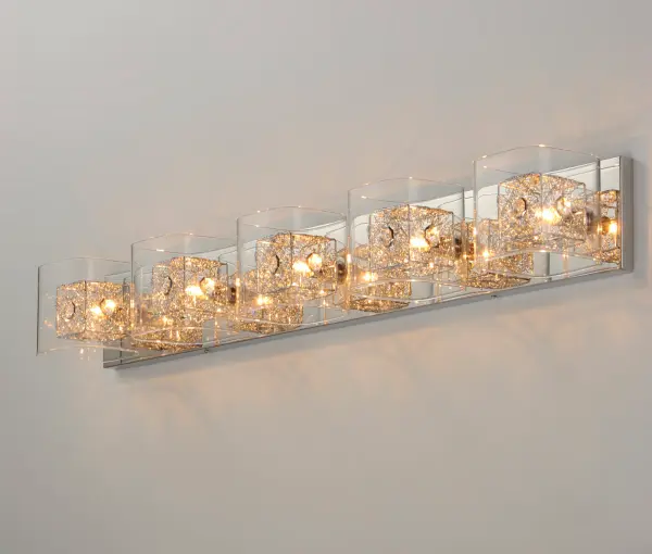 Gem 5-Light Bath Vanity in Polished Chrome - Image 4