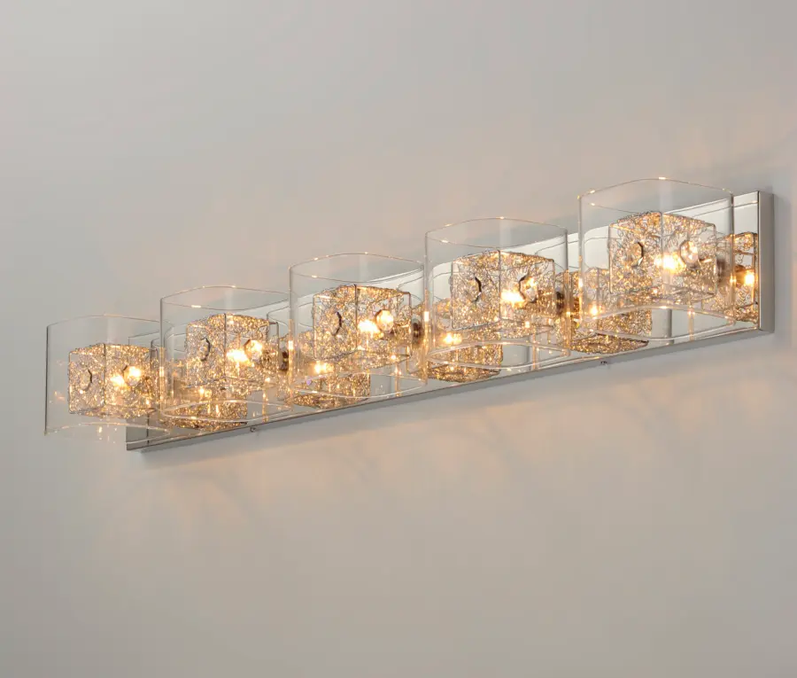 Gem 5-Light Bath Vanity in Polished Chrome - Image 4