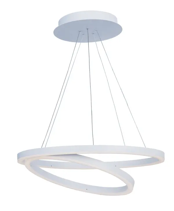 Cirque Single Pendant Light in Matte White - Image 1