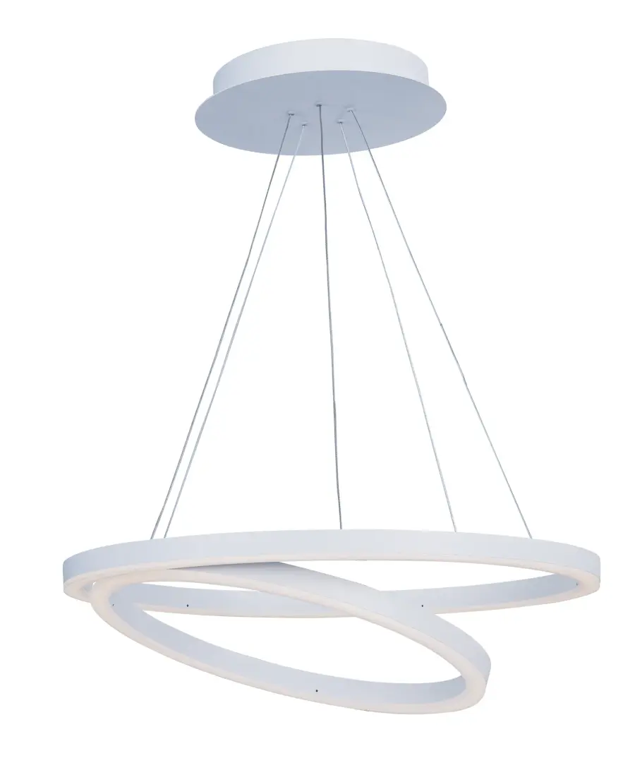 Cirque Single Pendant Light in Matte White - Image 1