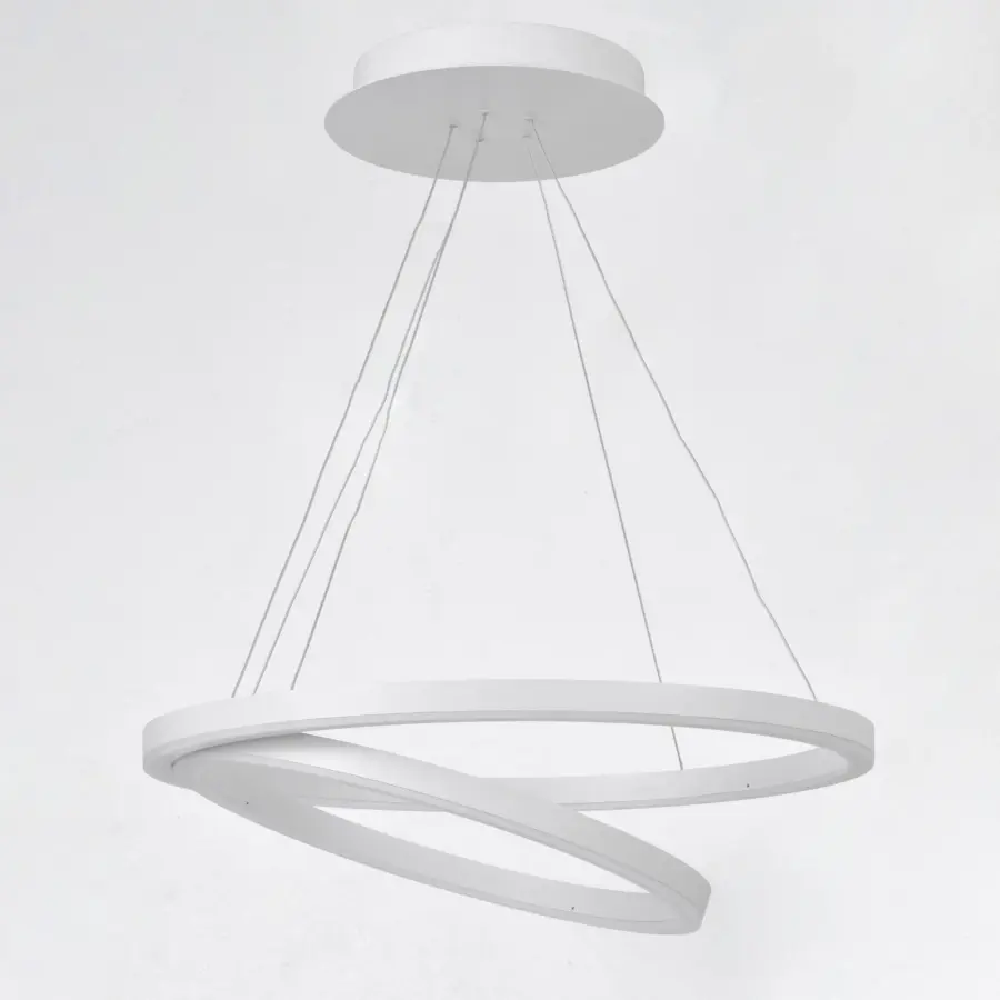 Cirque Single Pendant Light in Matte White - Image 2