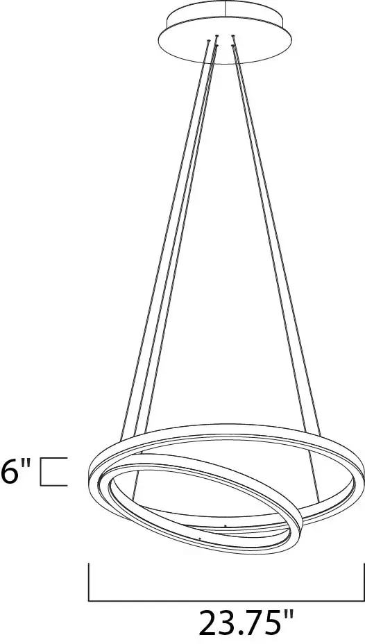 Cirque Single Pendant Light in Matte White - Image 5
