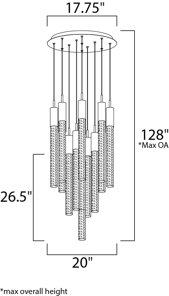 Big Fizz 13-Light LED Multi-Light Pendant - Image 5