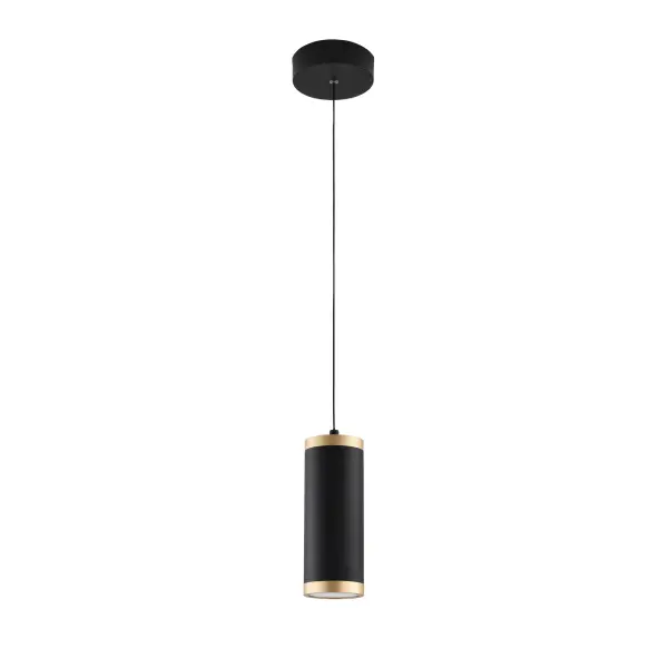 Cuff Single Pendant Light in Black and Gold