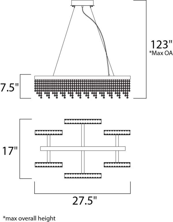Elegant Crystal Pendant with Sparkling Night Sky Design - Image 5