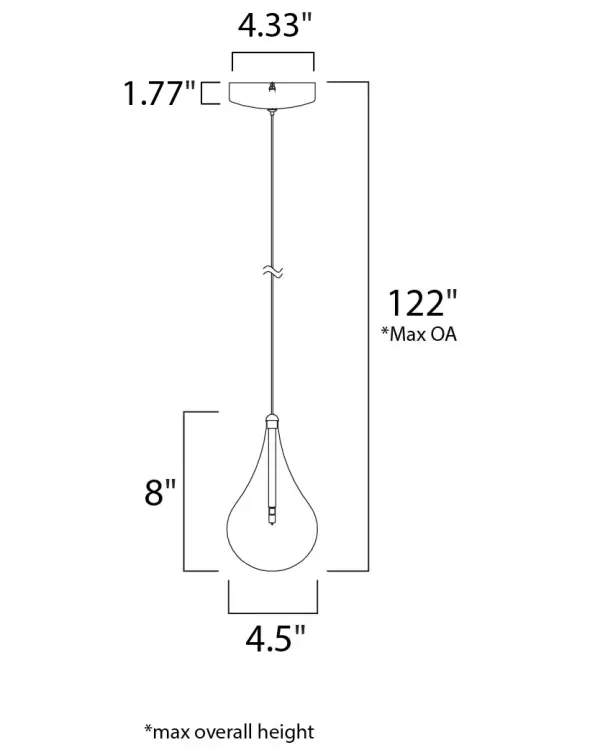 Larmes Single Pendant Light - Image 5