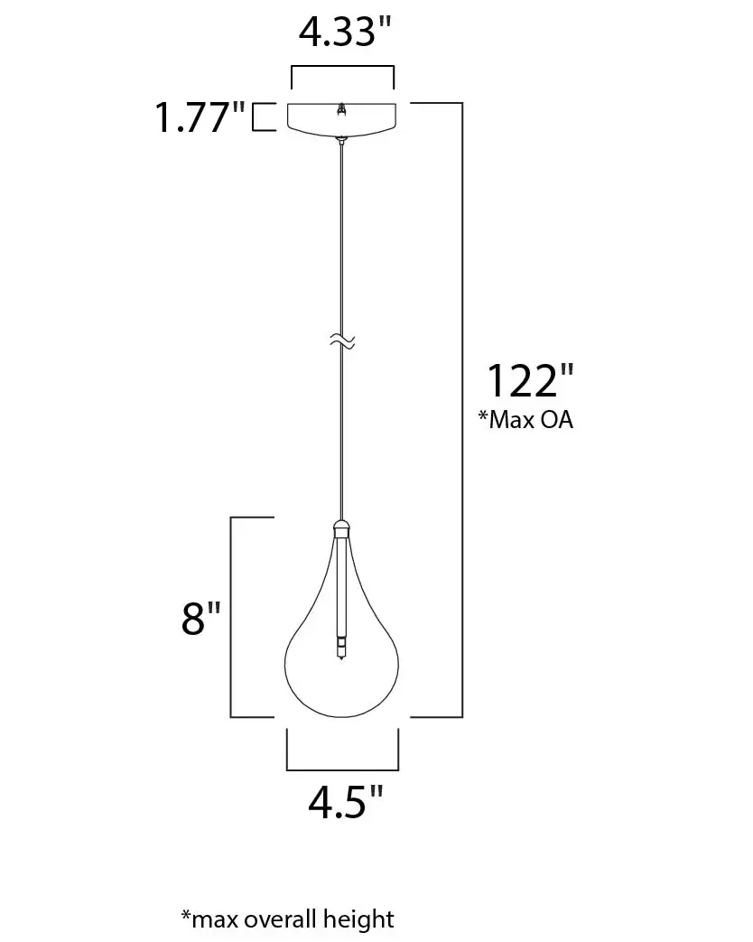 Larmes Single Pendant Light - Image 5