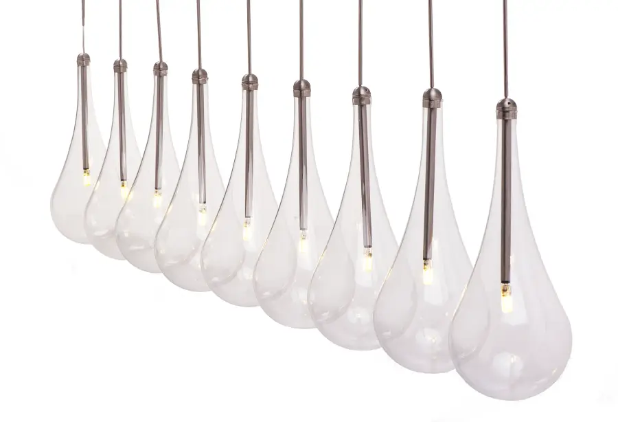 Larmes LED 9-Light Linear Pendant - Image 2