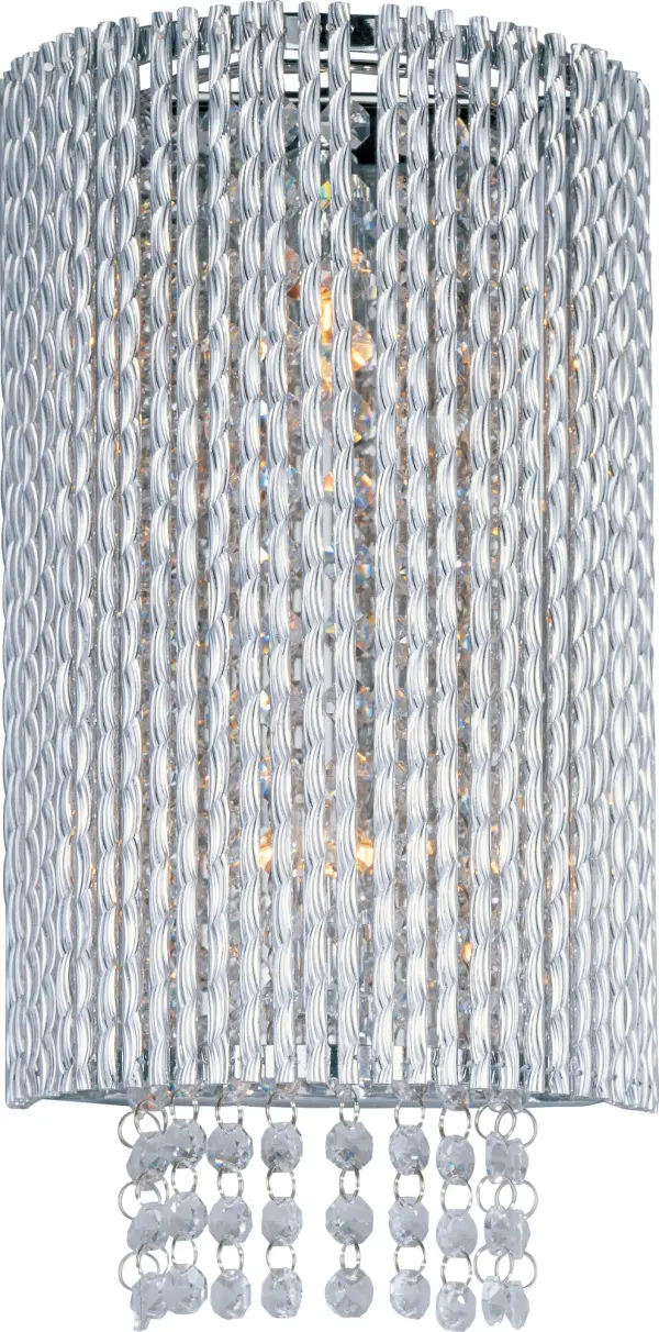 Spiral 2-Light Crystal Wall Sconce - Image 1