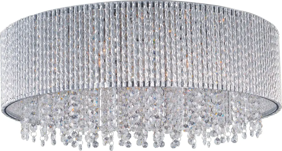 Spiral 10-Light Flush Mount in Polished Chrome - Image 1