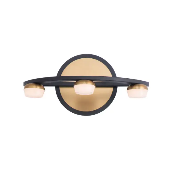 Button 3-Light LED Bath Vanity - Image 1