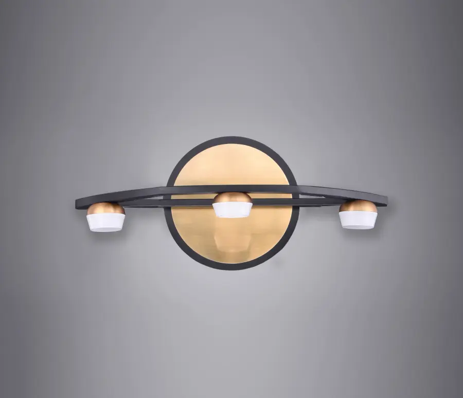Button 3-Light LED Bath Vanity - Image 2