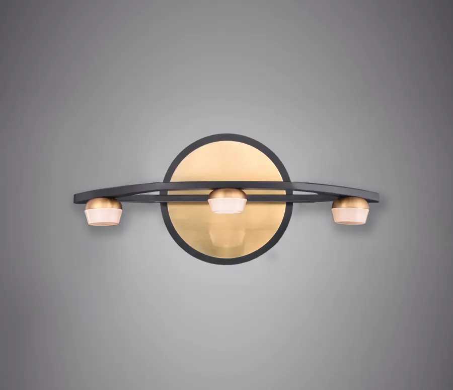 Button 3-Light LED Bath Vanity - Image 3