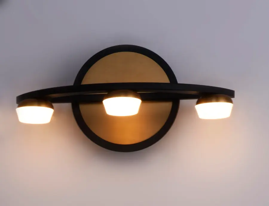 Button 3-Light LED Bath Vanity - Image 4