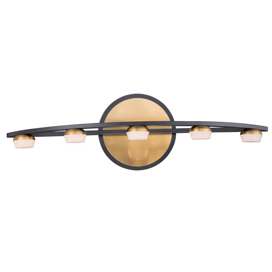 Button 5-Light LED Bath Vanity - Image 1