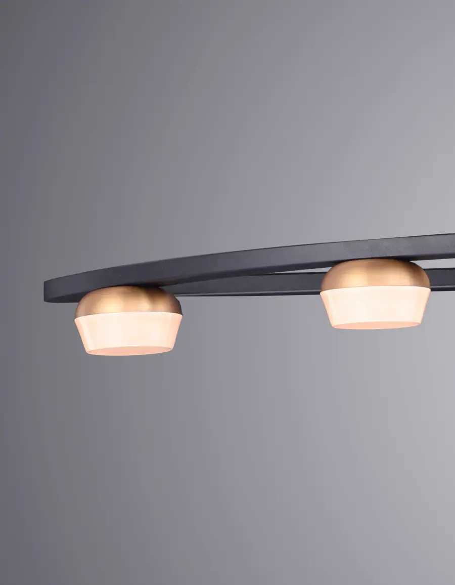 Button 5-Light LED Bath Vanity - Image 4