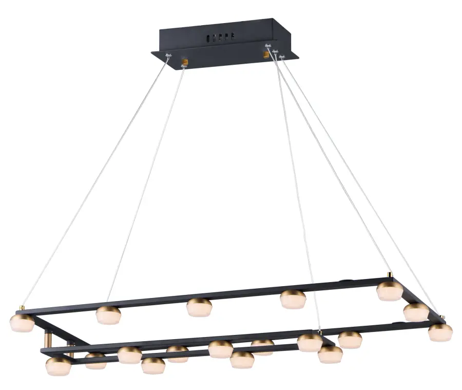 Button 18-Light LED Suspension Pendant - Image 1