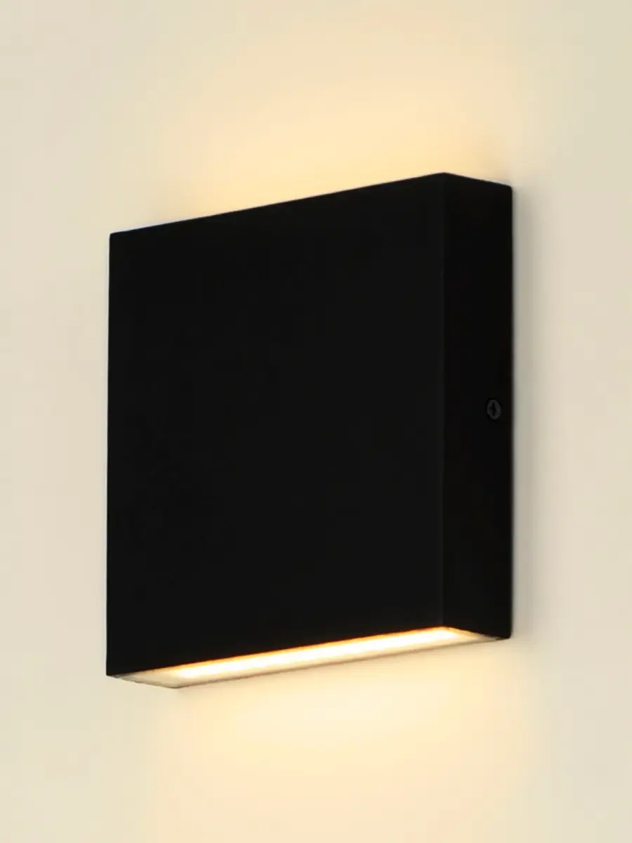 Brik 4.75" LED Outdoor Wall Sconce in Black - Image 4