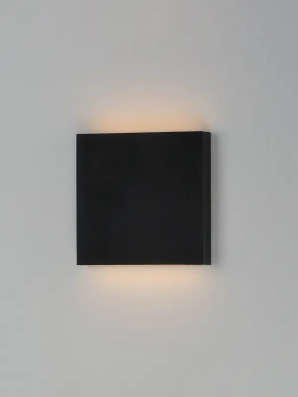 Brik 6.25" LED Outdoor Wall Sconce in Black - Image 2