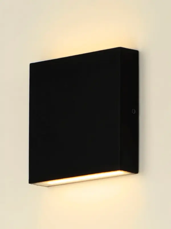 Brik 6.25" LED Outdoor Wall Sconce in Black - Image 4