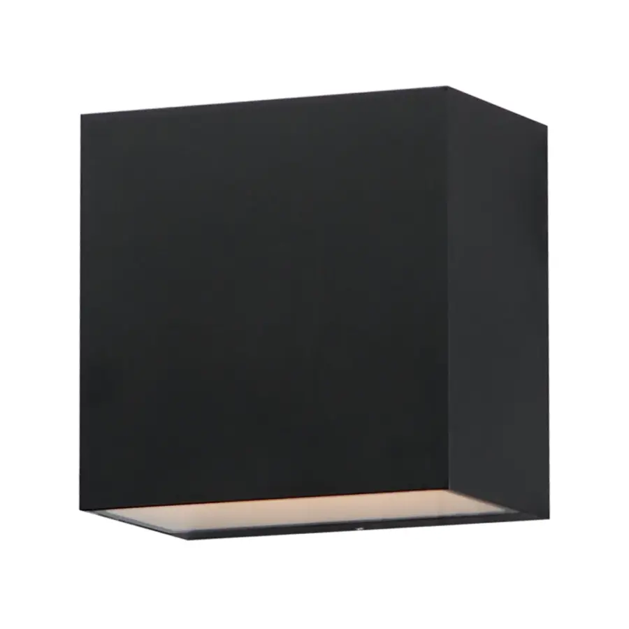Blok 4.75" LED Outdoor Wall Sconce in Black - Image 1