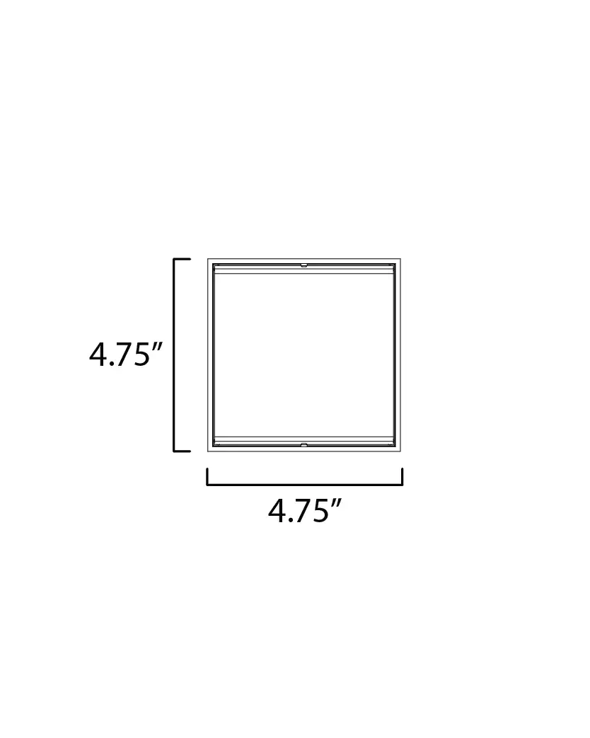 Blok 4.75" LED Outdoor Wall Sconce in Black - Image 2
