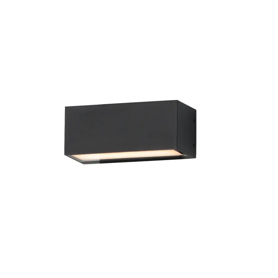 Blok 6.75" LED Outdoor Wall Sconce in Black - Image 2