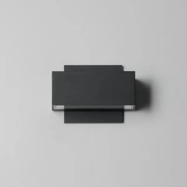 Blok 6.75" LED Outdoor Wall Sconce in Black - Image 3