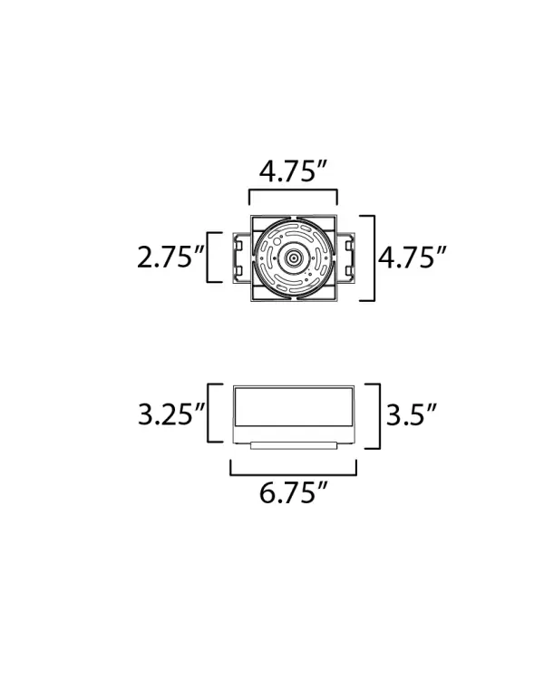 Blok 6.75" LED Outdoor Wall Sconce in Black - Image 5