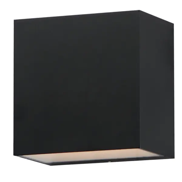 The Blok sconce delivers 960 lumens of warm LED light in a minimalist cube design. ADA-compliant with minimal wall extension, it's ideal for corridors, entryways, and hospitality applications with IP-rated durability.