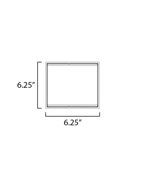 Blok 6.25" LED Outdoor Wall Sconce in Black - Image 5
