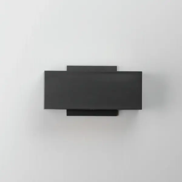Blok 9" Outdoor Wall Sconce in Black - Image 3