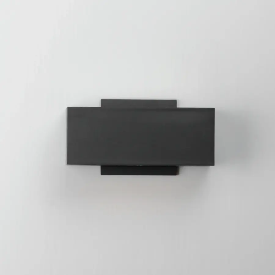Blok 9" Outdoor Wall Sconce in Black - Image 3