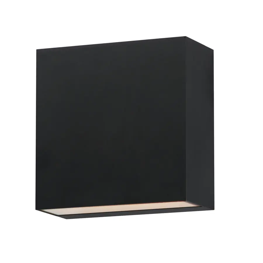 Cubed 5.5" LED Outdoor Wall Sconce in Black - Image 1
