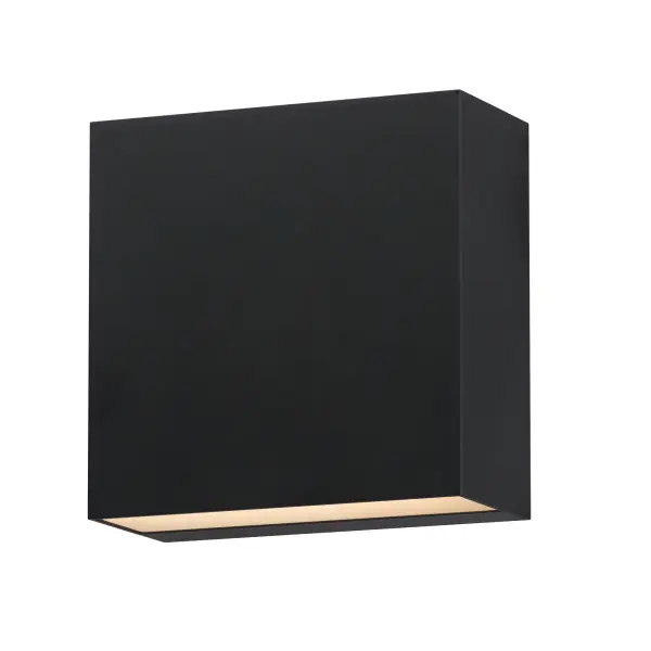 This minimalist outdoor sconce combines clean geometric design with practical functionality. Features adjustable beam angles for customized lighting, ADA-compliant dimensions, and energy-efficient LED technology in a durable aluminum housing.