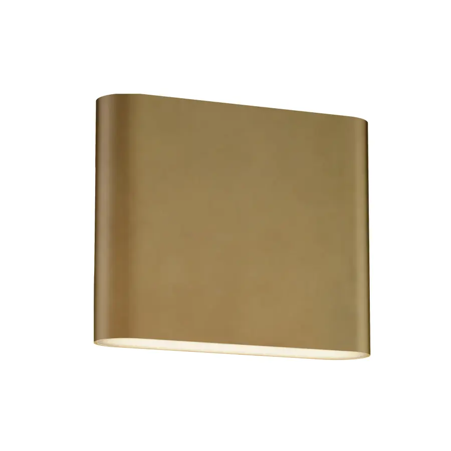 Spartan 6" LED Wall Sconce in Natural Aged Brass