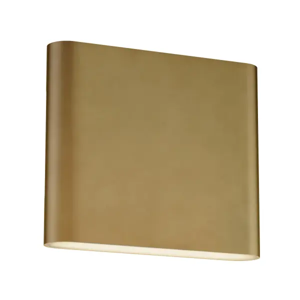 Spartan Natural Aged Brass Wall Sconce - Image 1