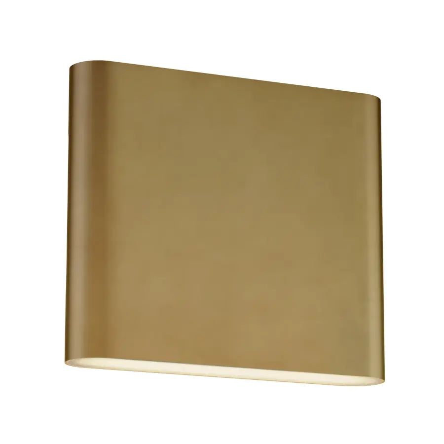 Spartan Natural Aged Brass Wall Sconce - Image 1
