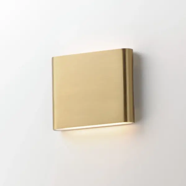 Spartan Natural Aged Brass Wall Sconce - Image 4