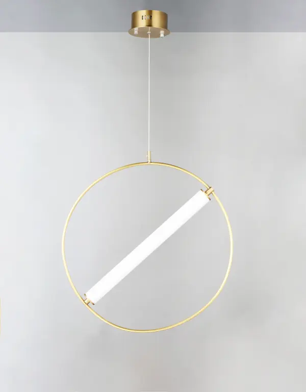 Bold Geometric Design with Warm LED Glow - Image 2