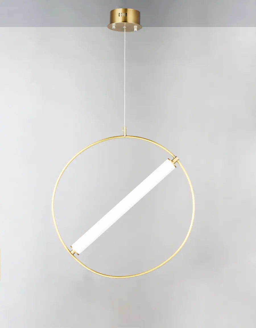 Bold Geometric Design with Warm LED Glow - Image 2