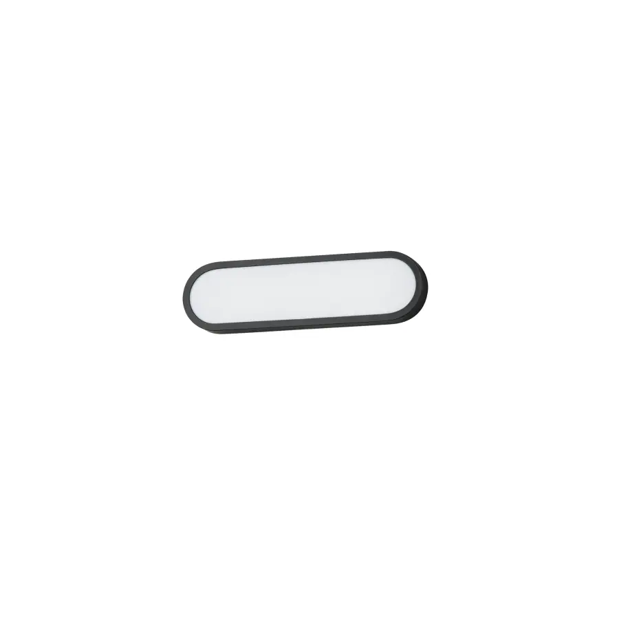 Latitude 18" LED Bath Vanity Sconce in Black - Image 1