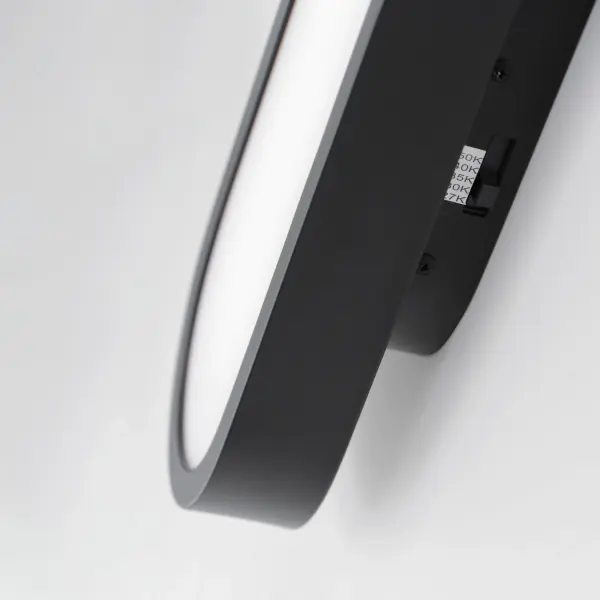 Latitude 18" LED Bath Vanity Sconce in Black - Image 4