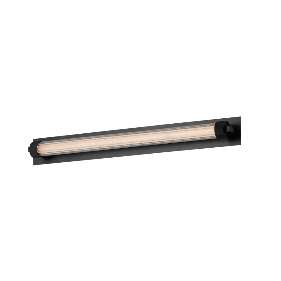 Doric 24" LED Bath Sconce in Matte Black - Image 1