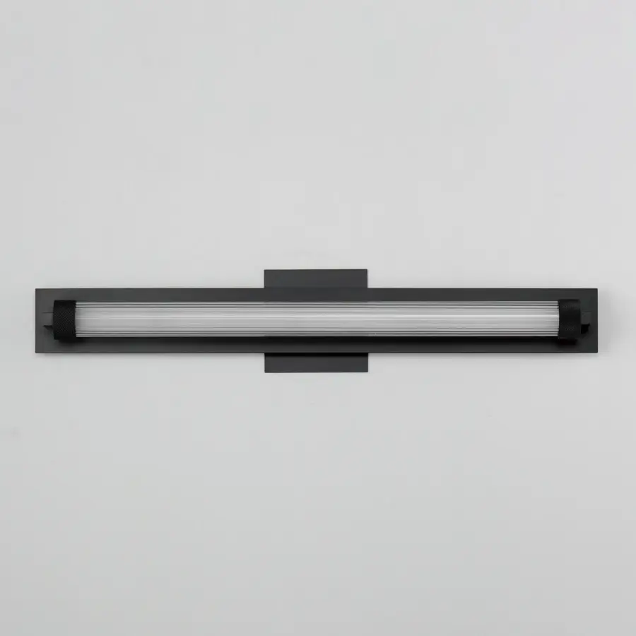 Doric 24" LED Bath Sconce in Matte Black - Image 3