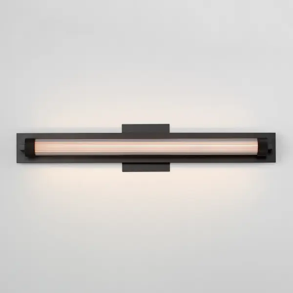 Doric 24" LED Bath Sconce in Matte Black - Image 4