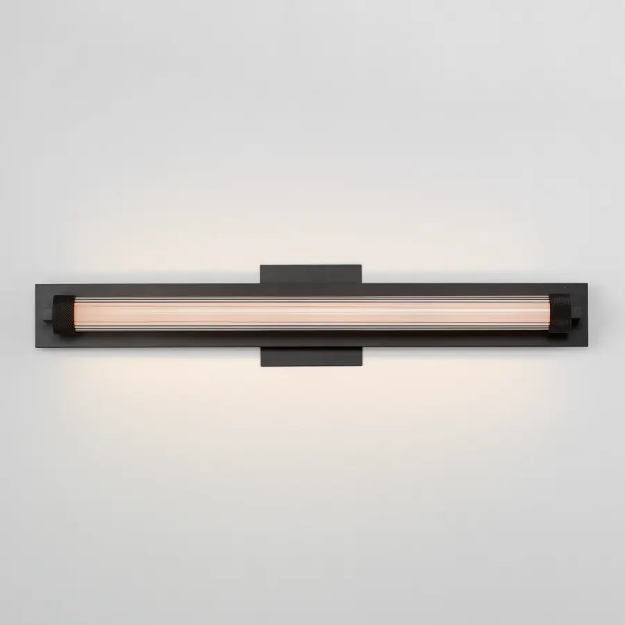 Doric 24" LED Bath Sconce in Matte Black - Image 4